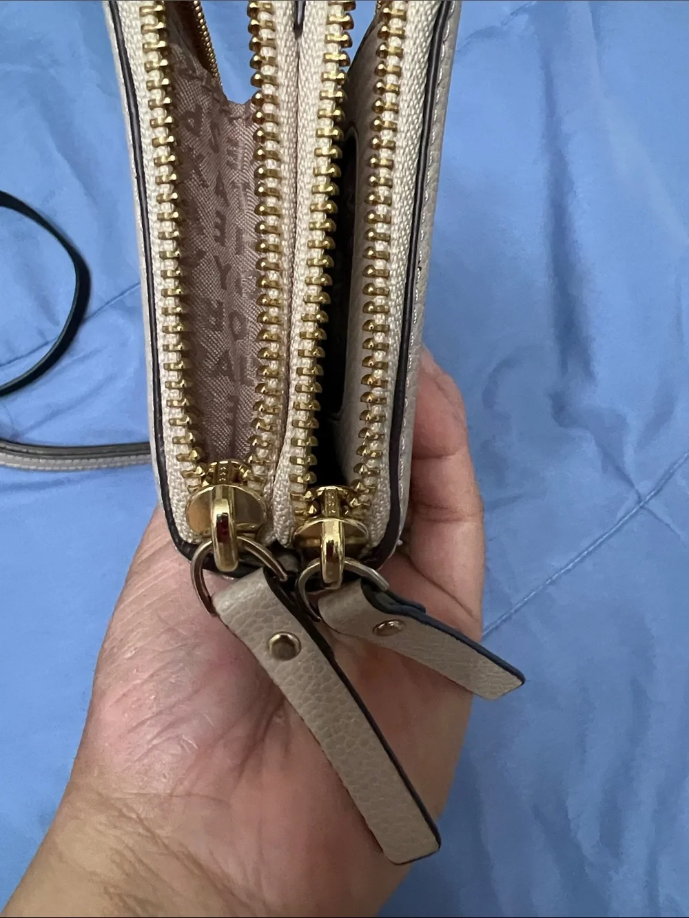 Kate Spade Black Crossbody Wallet and Cream wallet/Wristlet